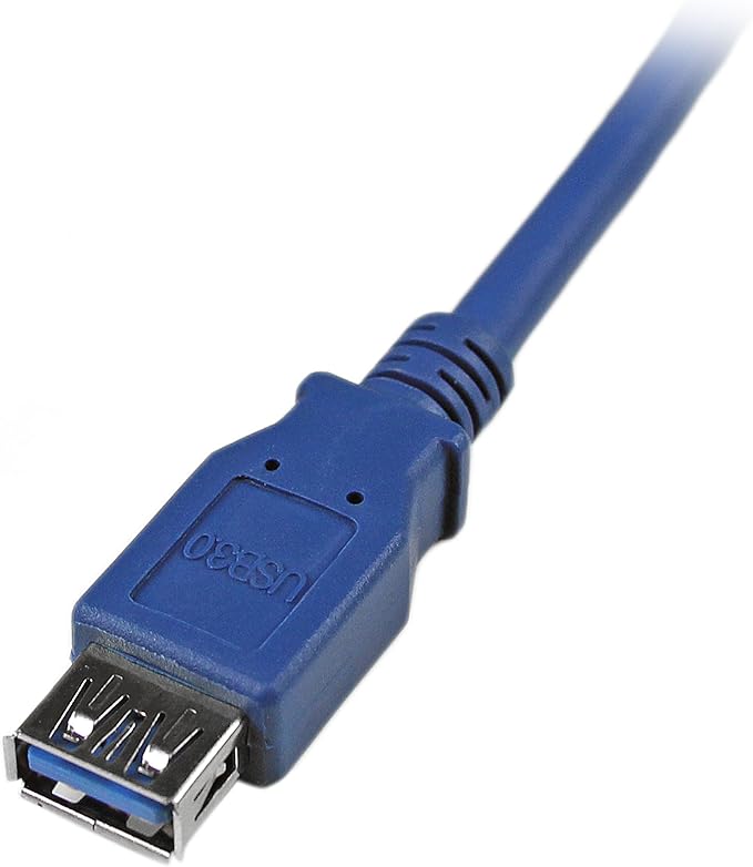 StarTech.com 6 ft SuperSpeed USB 3.0 Extension Cable A to A - M/F - 2m USB 3 Extension Cable (USB3SEXTAA6),Blue
