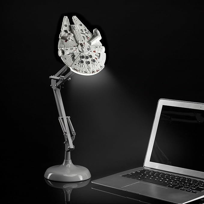 Paladone Millennium Falcon Posable Desk Lamp - Officially Licensed Disney Star Wars Merchandise - Star Wars Light Decor and Gifts for Men