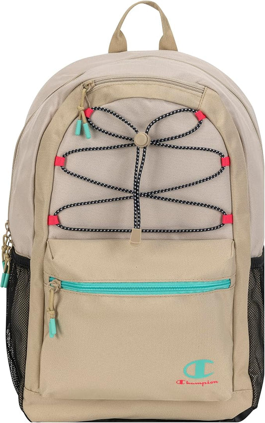 Champion Bungee Backpack, Tan Combo, OS