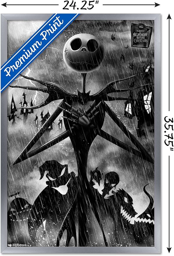 Trends International the Nightmare Before Christmas-Shadows Wall Poster, 24.25" X 35.75", Multicolor