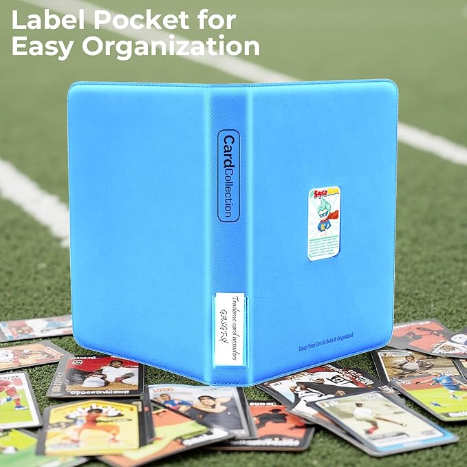 Premium 936 Pockets Leather Baseball Trading Cards Binder w/Zipper Large Capacity Collector Cards Book Album with Display Window, Compatible with TCG MTG Sport Football Soccer Cards