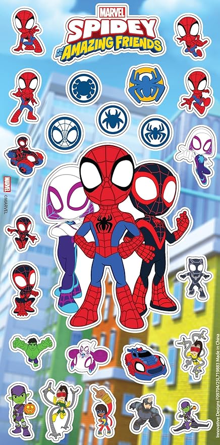 Marvel Spidey and His Amazing Friends Backpack with Lunch Box - Bundle with 15” Spiderman Backpack, Lunch Box, Water Bottle, Stickers, More | Spidey School Bag for Kids