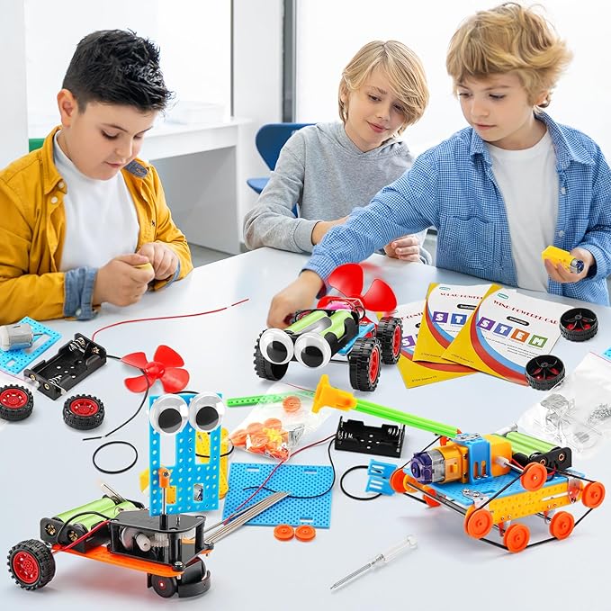 STEM Kits for Kids Age 8-10, STEM Toys Crafts for Boys Ages 8-12 8-13, Science Robot Building Kit 6-8 9-12, Engineering Experiments Projects for 8 9 10 12-14 Year Old Boys Girls Birthday Gift