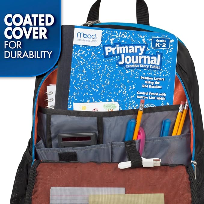 Mead Primary Journal, Half Page Ruled, Grades K-2, 7 1/2" x 9-3/4", 100 Sheets, Color Will Vary (10297)