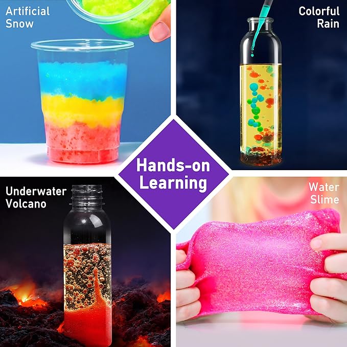 BenBen Science Kits for Kids Age 8-12, Experiments Educational Toy, STEM Toys for 6 7 9 Year Old Boys Girls Birthday Gift, Volcano Science Kit, Chemistry Set for Homeschooling