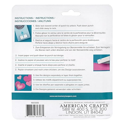 We R Memory Keepers Layering Punches 3/Pkg-Hearts