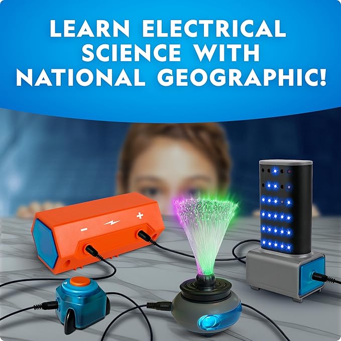 National Geographic Circuit Maker Kit - Electronics Kit for Kids with 120 Electrical Projects, Electric Circuit STEM Toy, Electronic Projects, Electrical Kit for Kids, Electricity Set