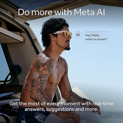 Oakley Meta HSTN, Black | Smart AI Glasses for Men, Women — Performance for Sports, Athletes — Camera, Audio, Video — 8 Hour Battery — 3K HD Resolution — Prizm™ Polarized Lenses