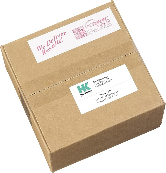Avery Postage Meter Labels for Personal Post Office,1-25/32" x 6",White,60 Mail Meter Labels (05289),(Pack of 3)