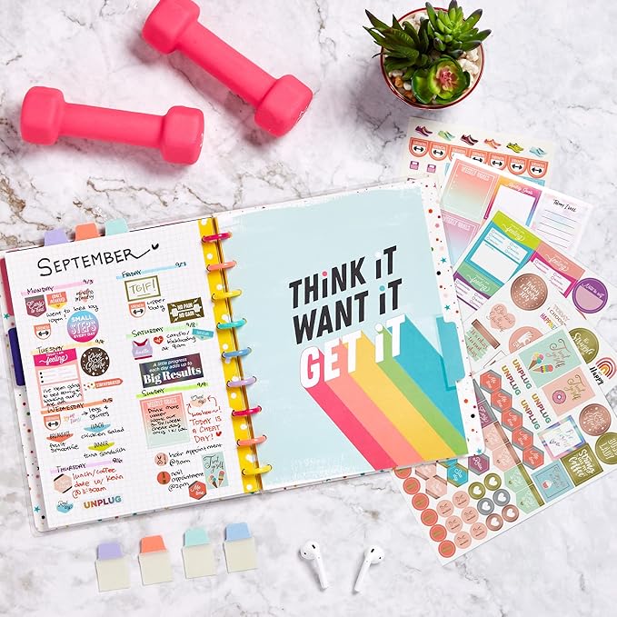 Avery Fitness Planner Stickers Pack, 30 Sheets, Health and Fitness, 1,362 Stickers for Your Planner, Journal or Calendar (6787)