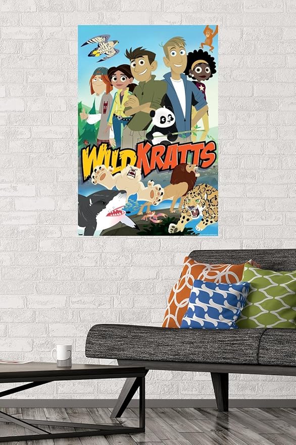 Wild Kratts - Group Wall Poster, 34L" x 22.4W", Premium Unframed Version