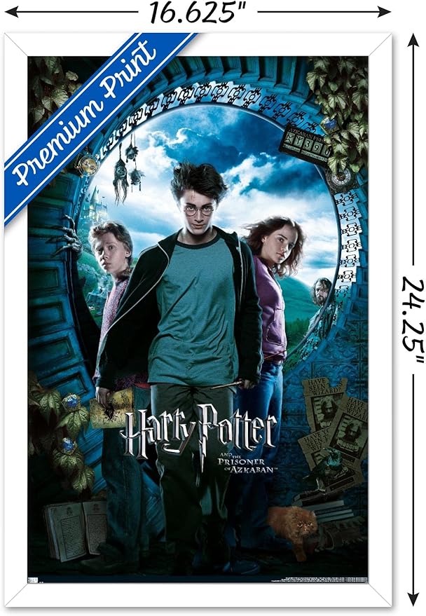 Trends International Harry Potter and the Prisoner of Azkaban - Sky One Sheet Wall Poster, 14.72" x 22.37", White Framed Version