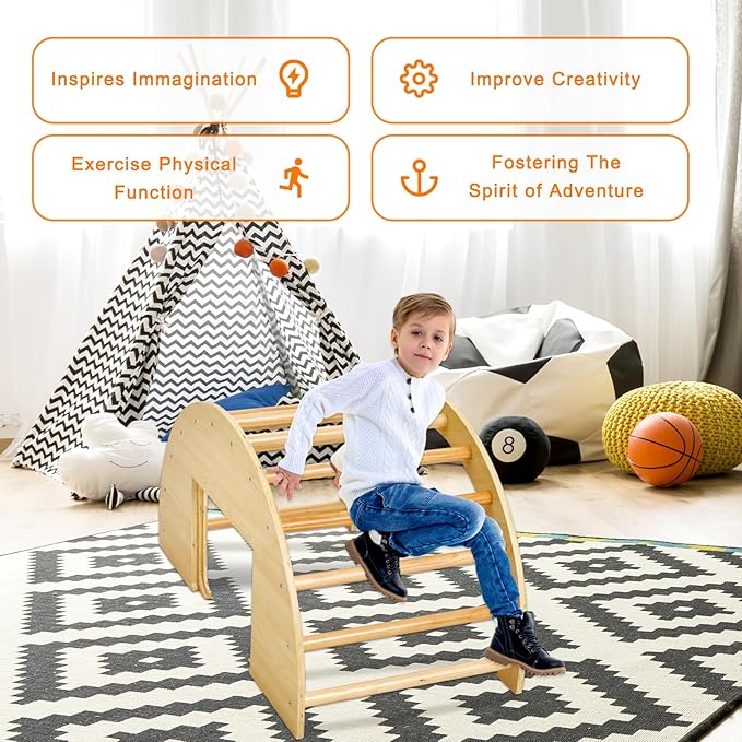 GOME Activity Sensory Arch Table for Toddlers,Kids Table with Toys Storage Bin and Black/White Board for Study and Play Gifts for Children