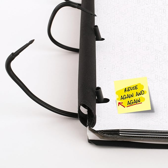 Five Star Flex Refillable Notebook + Study App,College Ruled Paper and 1 Inch TechLock Ring Binder with Pockets,Tabs and Dividers,200 Sheet Capacity,White (29328AE2),(Pack of 6)