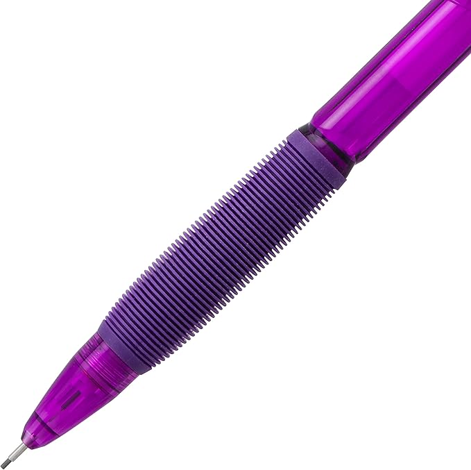Pentel Twist-Erase GT (0.7mm) Mechanical Pencil, Assorted Barrel Colors, Color May Vary, Pack of 3 (QE207BP3M)