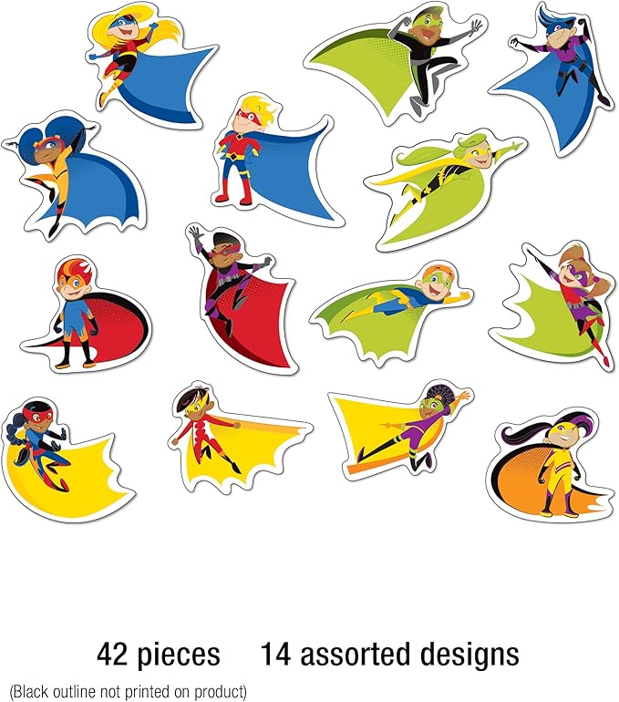 Super Power Super Kids Cut Outs