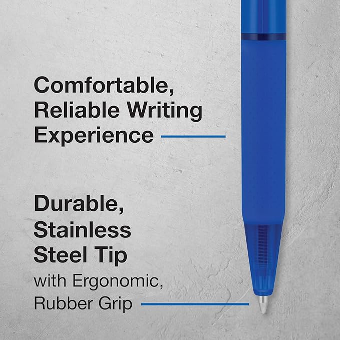 Pilot BP-1RT Advanced Ink, Retractable Ballpoint Blue Ink Pens, Medium Point, Dozen Box, 1mm
