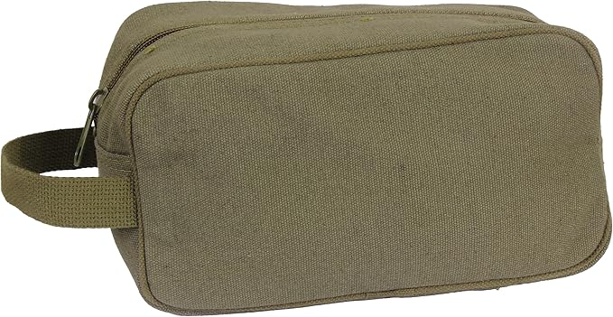 Rothco Heavyweight Canvas Travel Dopp Kit - Shave and Shower Toiletry Organizer