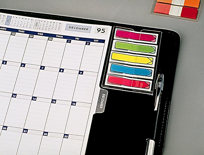 Post-it Arrow Flags, Assorted Bright Colors, 0.47 in Wide, 20 Flags per Color, 100 per Pack, 2 Packs (Total 200 Flags), Ideal for Highlighting and Organizing Documents