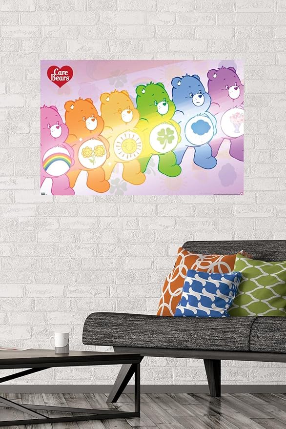 Care Bears - Care Bear Stare Wall Poster, 34L" x 22.4W", Premium Poster & Mount Bundle