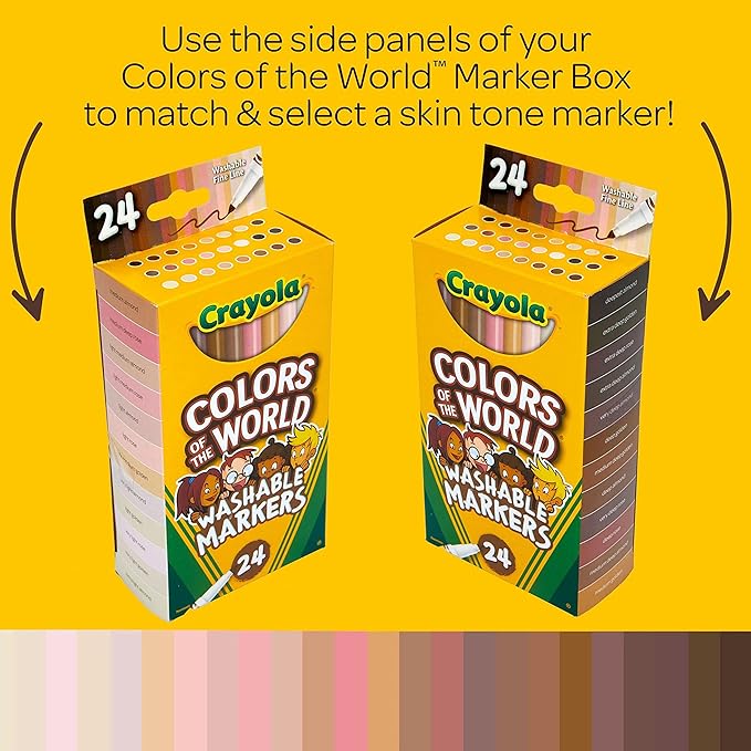 Crayola Colors of the World Markers 24 Count