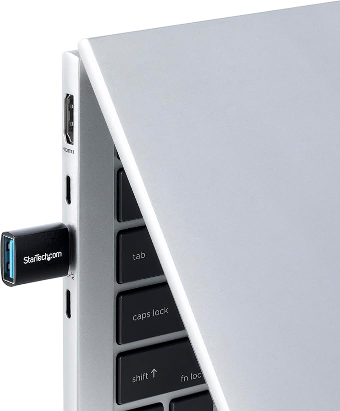 StarTech.com USB-C to USB-A Adapter, USB 5Gbps, Compact USB-C Male to USB-A Female Adapter, Durable Metal Housing, M/F