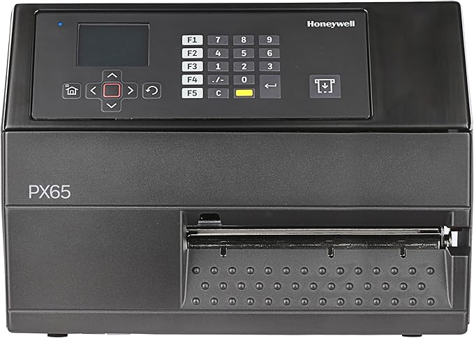 Honeywell PX65A Industrial Thermal Transfer Label Printer, 203 DPI, Ethernet Connectivity, Wide-Label Barcode Printing, US & EU Power Cord, Model PX65A00000000200
