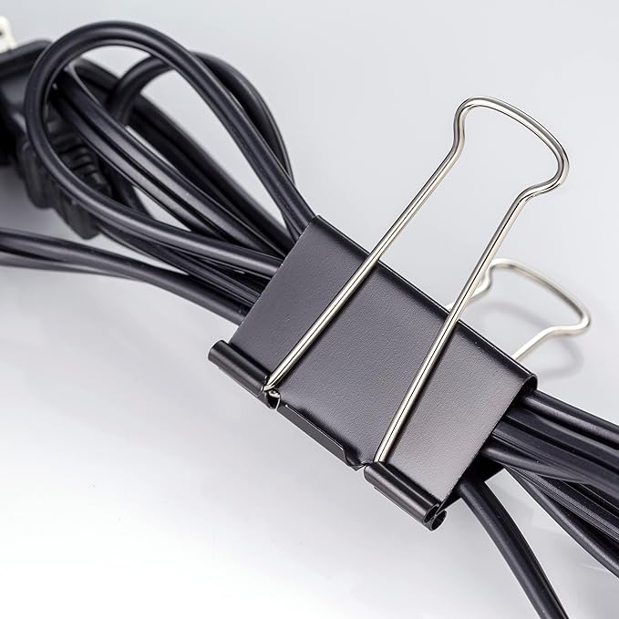 Officemate Large Binder Clips, 2 inch Wide, 1 inch Capacity, Box of 12 (99100)