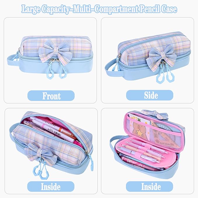 Girls Backpack,Kids School Backpack With Lunch Box Pencil Case Set,Cute Childrens Schoolbag For Girls