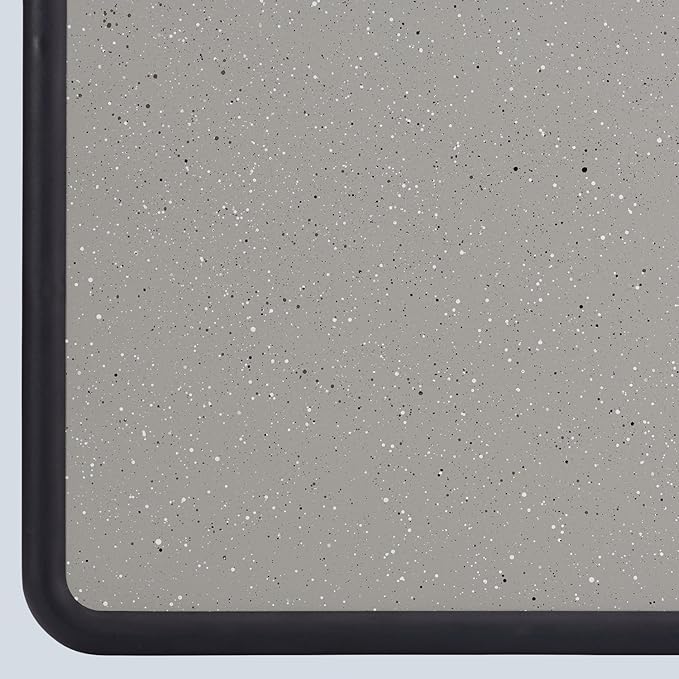 Quartet Contour Bulletin Board, 2 Feet x 1.5 Feet, Granite-Colored Surface with Black Plastic Frame (699365)