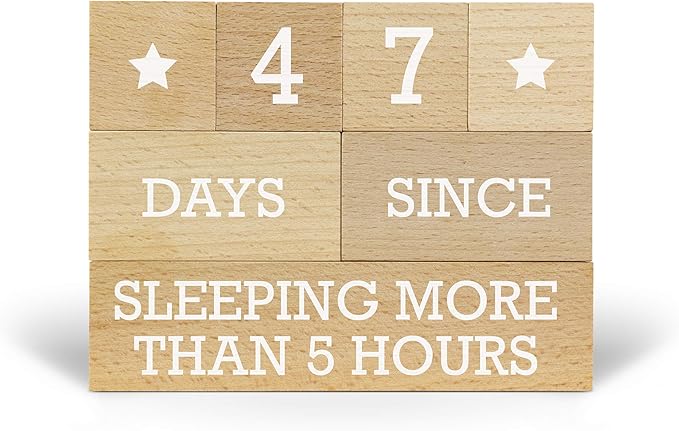 Genuine Fred Who's Counting Wooden Countdown Blocks, Parenting Edition, Assorted, 5281072