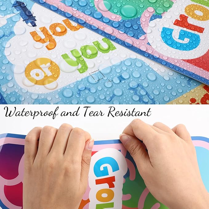 Tenare Mindset Posters Bulletin Board Set Motivational Change Your Mindset Posters Positive Sayings Inspirational Classroom Decoration for Teacher Students School(Vivid)