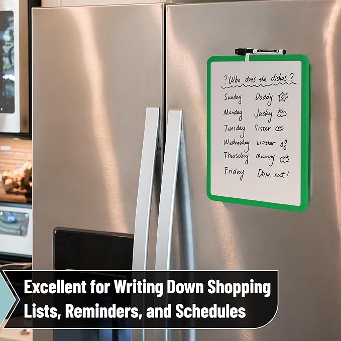 Mr. Pen- Dry Erase Board, 14” x 11” with a Black Dry Erase Marker, Small Mini White Board for Students, Back to School Supplies