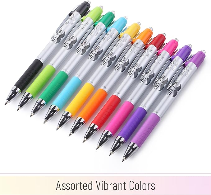 Mr. Pen- Bible Pens No Bleed Through, 10 Pack, Bible Journaling Pens, Colorful Bible Pen