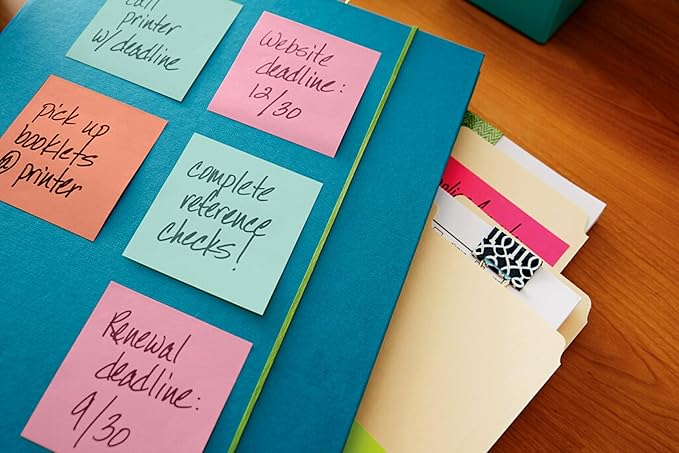 Post-it Pop-up Notes, 3x3 in, 5 Pads, America's #1 Favorite Sticky Notes, Assorted Colors, Clean Removal, Recyclable (3301-5AN) (Pack of 2)