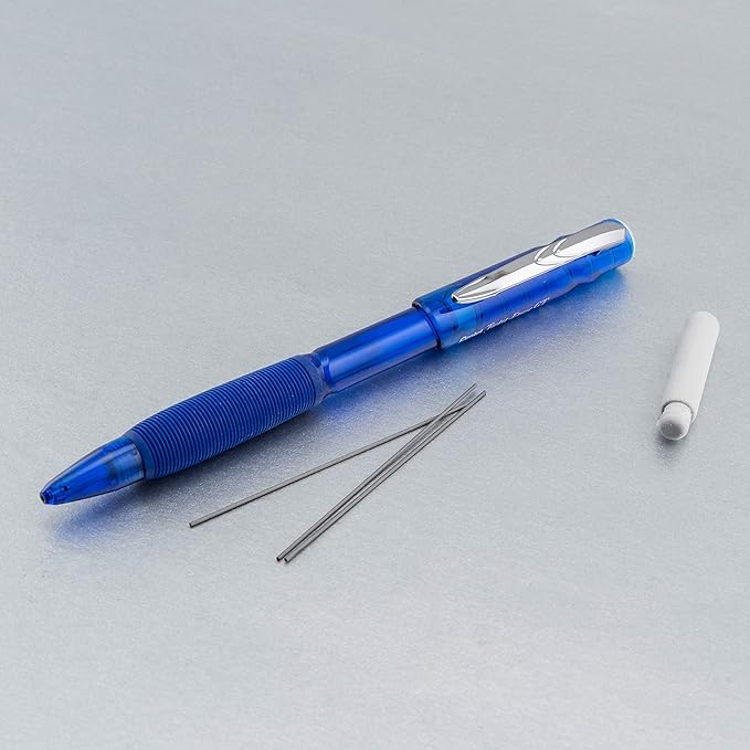 Pentel Twist-Erase GT (0.7mm) Mechanical Pencil, Assorted Barrel Colors, Color May Vary, Pack of 3 (QE207BP3M)