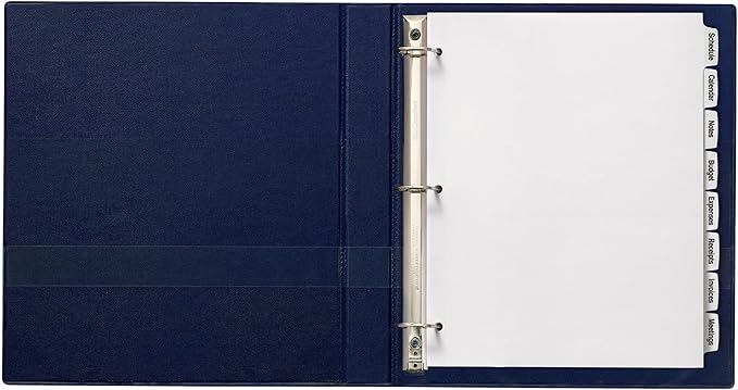 Avery Big Tab Printable White Label Dividers for 3 Ring Binders, 8 Tabs per Set, White, 120 Sets Total, Great for Office Supplies, School Supplies, Organizing, and More (6 Packs of 14435)