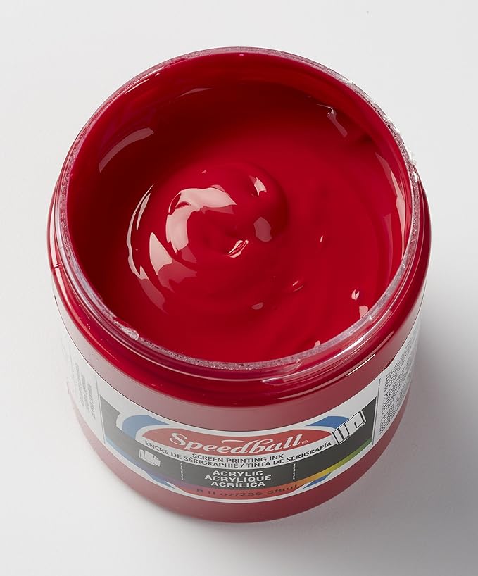 Speedball, 46211, Acrylic Screen Printing Ink, 8 Fl Oz. 237 ml, Process Magenta
