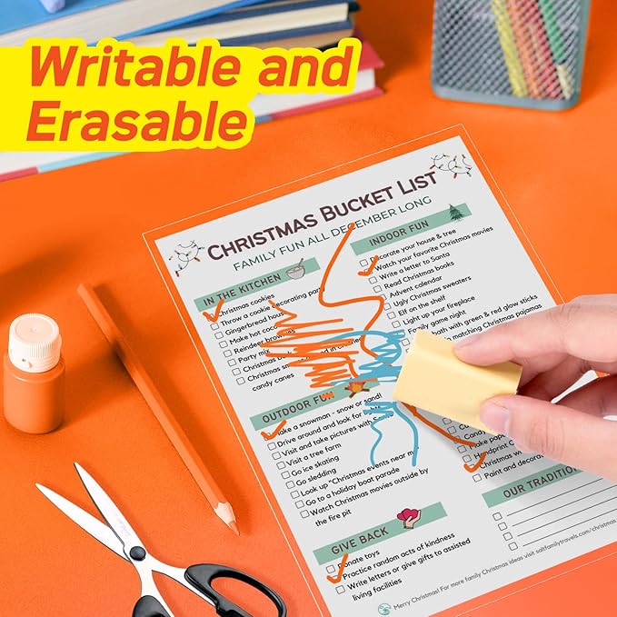 Thicker Self Adhesive Laminating Sheets 8.5 x 11 Self Sealing Laminate Sheets Lettter Size,No Machine No Heat 4mil 10PCS Clear Laminating Sheets for Protecting Documents, Photos