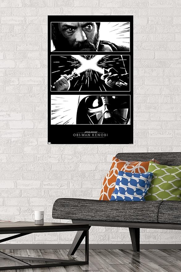 Trends International Star Wars: Obi-Wan Kenobi - Panels Wall Poster, 22.375" x 34", Unframed Version