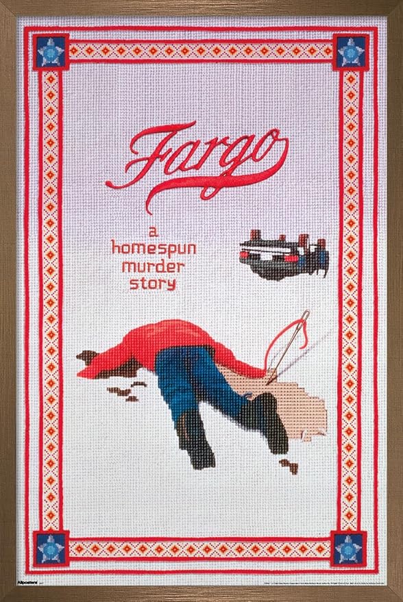 Fargo (1996) - One Sheet Wall Poster, 34L" x 22.4W", Bronze Framed Version