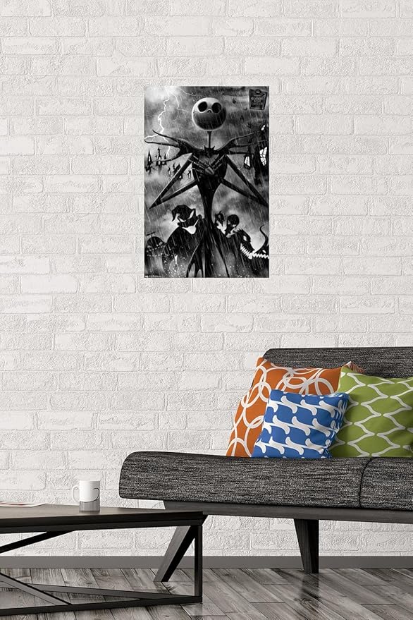 Trends International Disney Tim Burton's The Nightmare Before Christmas - Shadows Wall Poster, 22.4L x 14.7W, Premium Unframed Version