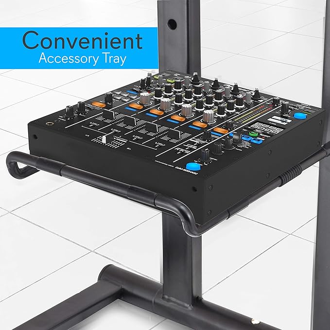 Pyle Portable Laptop Stand with Numark HF125 Headphones - PLPTS35 and HF125