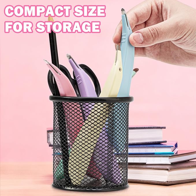 THINKLEARN 20 PCS Magnetic Staple Remover Tool Bulk- Professional Multicolored Stapler Remover Staple Remover Stick for Quick & Effortless Staple Removal, for Office, School, Home Use