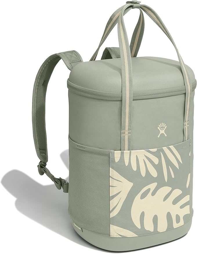 Hydro Flask Cooler Backpack - Insulated Portable Soft Cooler - 20 L Capacity in Botanical Bliss Green