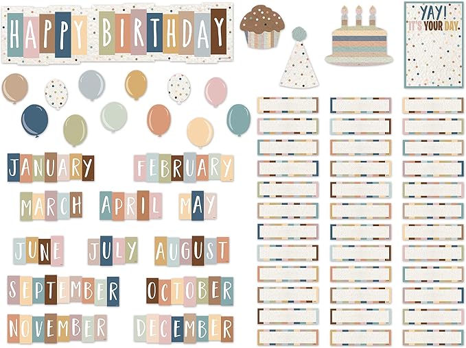 Teacher Created Resources Everyone is Welcome Happy Birthday Mini Bulletin Board (TCR7123)