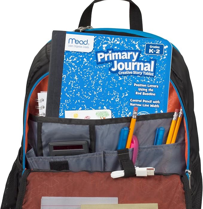 Mead Primary Journal Creative Story Tablet, Grades K-2, 7-1/2" x 9-3/4", 100 Sheets per Journal, Blue (09554)