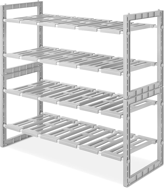 Whitmor 2-Tier Under Sink Shelves, Gray