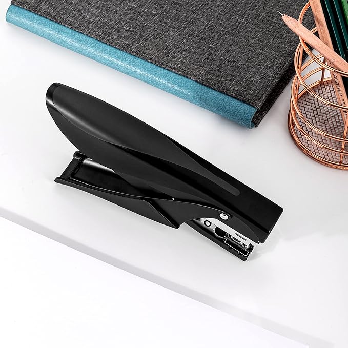 Amazon Basics Effortless Handheld Plier Stapler, 25 Sheet Capacity, Heavy Duty, Black