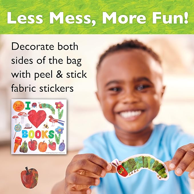 Creativity for Kids The Very Hungry Caterpillar: My Book Tote - Create a DIY Canvas Book Bag from The World of Eric Carle Books, Preschool Crafts for Toddlers (Ages 3+)